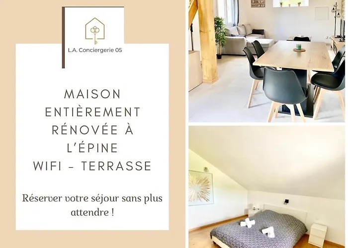 La Conciergerie 05 - Gite De La Cooperative - Superbe Maison A L Epine - Wifi - 4 A 6 Personne
